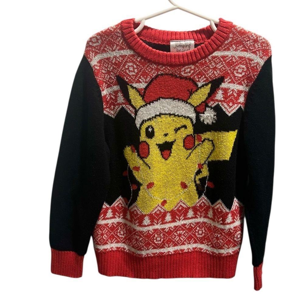 🎄 Pokémon Pikachu Ugly Christmas Sweater | Kids Size 5